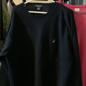 Nautica Men's Dark Blue Crewneck Sweater